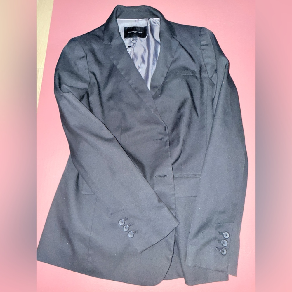Banana Republic women’s Black Blazer Jacket w/ pockets size 8